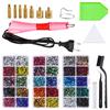 Full DIY Set 2000pcs/box SS10 Hot Fix Rhinestones With Hotfix Applicator Crystal Glass Iron On Rhinestones for Dress,bag,shoes