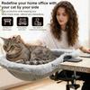 Adjustable Cat Desk Hammock – Space-Saving Alternative To Cat Tree, Breathable Mesh & Plush Covers, Tool-Free Install,