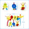 Plush Spiral Baby Toy for Stroller Crib Hanging Sensory Rattle Teether Interactive Newborn Comfort Early Learning Montessori