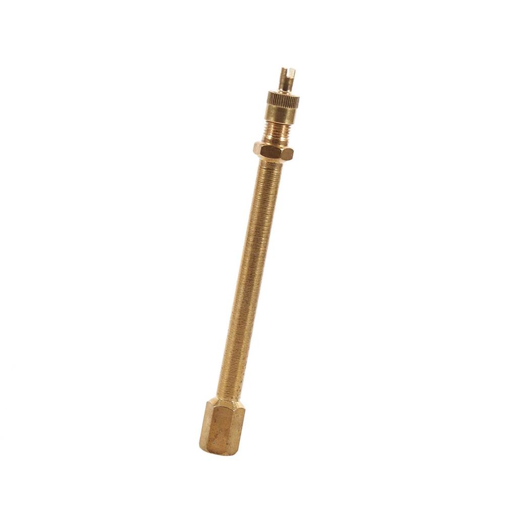 Brass Auto Tire Valve Stem Extension Pole Caps Extender Straight Bore 100 Mm