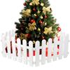 5Pcs Garden Plastic Fence White Picket Decorative Edgings Outdoor Lawn Protective Fence Patio Garden Supplies Landscape