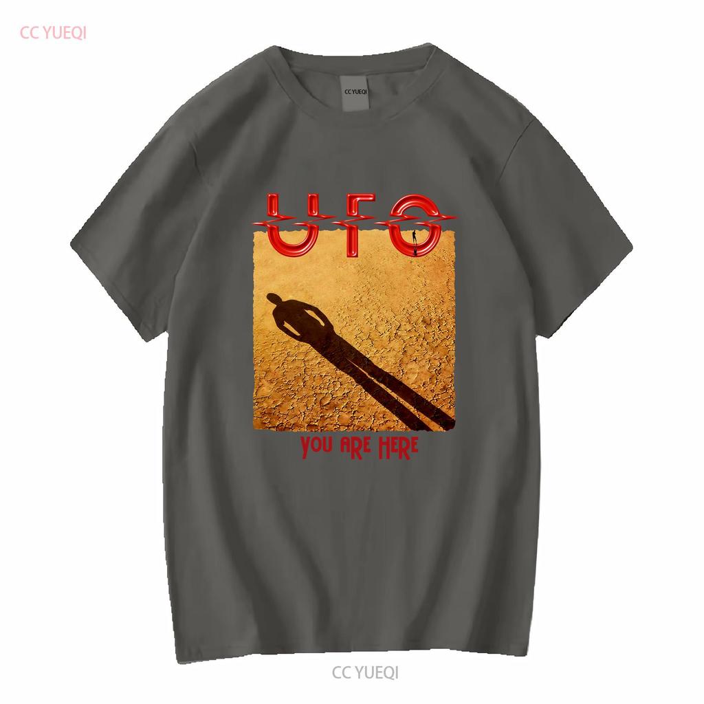 T-shirt UFO Band Album You Are Here Metal Rock Music vintage Lavata Comoda abbigliamento firmato Elasticizzata Moda casual