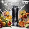 Portable Juicer Blender USB Rechargeable 700ML Large Capacity Fruit Mixer Smoothie Cup for Outdoor Travel Workout Fresh Juice.