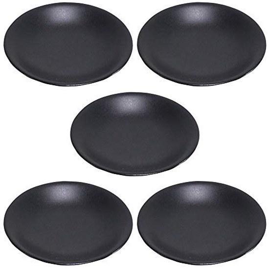 Set 5 small plates Kuroei 3.0 plate (matte) 9.8 x 1.8cm ryotei ryokan Japanese tableware restaurant commercial use utensils dishware