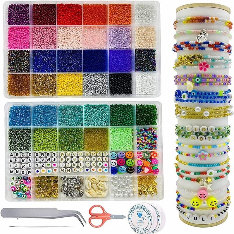 Diy Rice Bead Paint Glass Bead Handmade Set Bracelet Diy Accessories