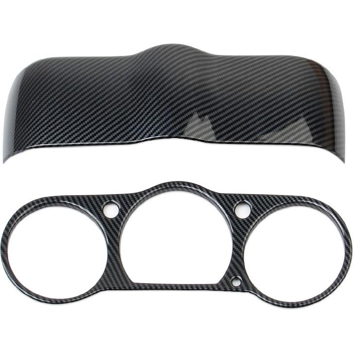 Carbon Fiber Style Center Control Dashboard Instrument Board Frame Cover Trim Accessories for Nissan 350Z