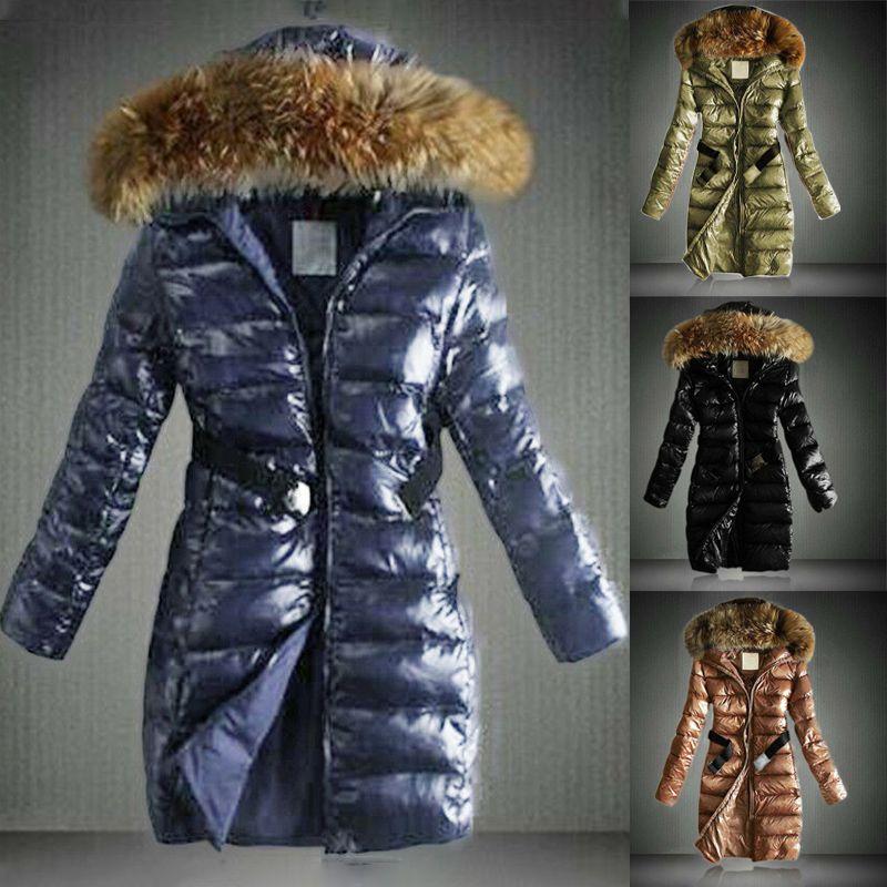 Long Ladies Womens Warm Jacket Hooded Puffer Coat Winter Casual Faux Fur