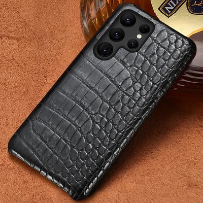 100% Genuine Crocodile Leather Phone Case for Samsung Galaxy S25 S22 S21 S24 Ultra S23 Plus S25Ultra A55 5G Luxury Back Cover