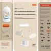 LED Desk Lamp USB Charging Portable Reading Night Light for Dorm Bedroom Bedside Student Study Lighting