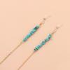 Europe, America, fashion and simple temperament popular turquoise glasses chain, personalized versatile metal glasses accessories