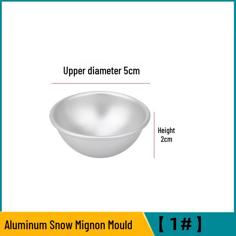 WS Kitchenware Anodized Semi-circular Mochi Cake Mold