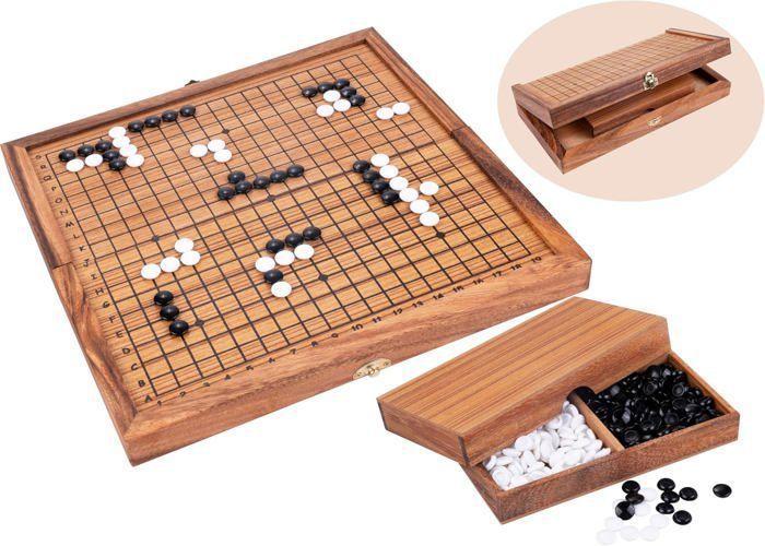 Jeu de société - Jeu de Go en bois jeu de réflexion et de stratégie – bois écologique – à partir de 8 ans
