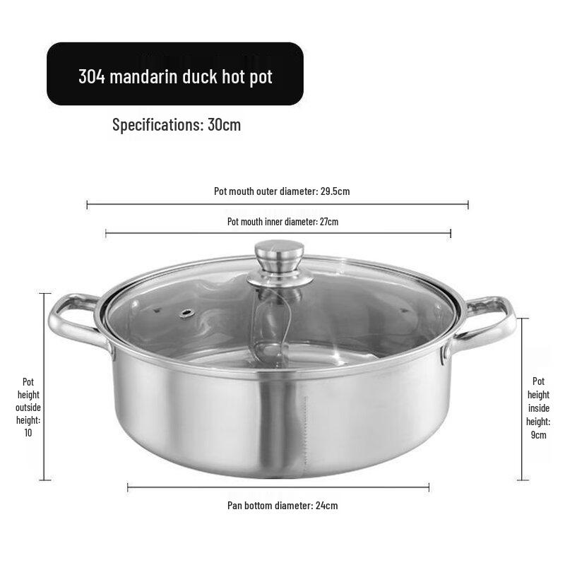 

Balde Stainless Steel Dual-Flavor Hotpot