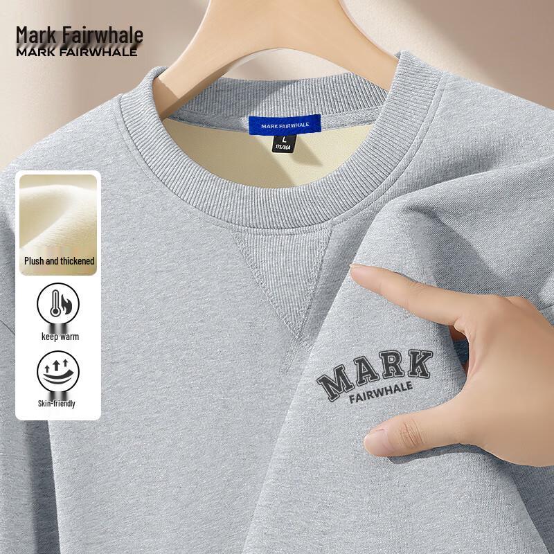 Mark Fairwhale Men's Heavyweight Fleece-lined Crew Neck Sweatshirt