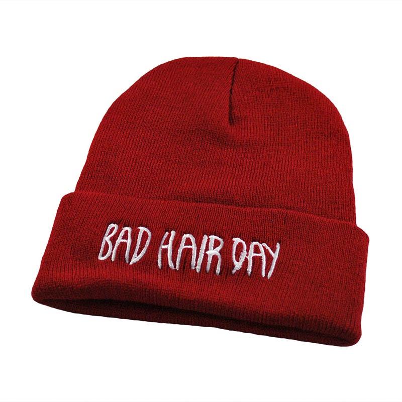 Warm Fashion Winter Bad Hair Day Cap Hiphop Knit Beanie Hats Womens Mens Hat