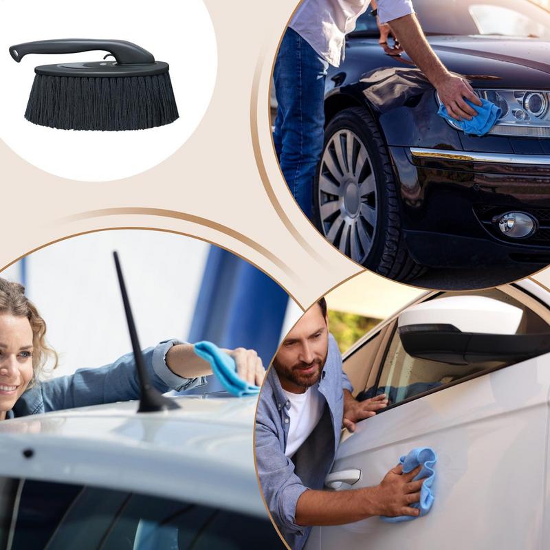 Handheld Car Duster Exterior Car Soft Brush for Dust Cleaning 360-Degree Rotatable Detailing Mop Automobile Maintenance Tool for