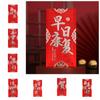 6pcs/set Chinese New Year Lucky Money Envelopes 2024 Red Pocket Red Envelope  Birthday