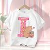 funny Cat Graphic Kids Tshirts Summer Short Sleeve Tees Cartoon Animal Boys Girls Clothes Kawaii