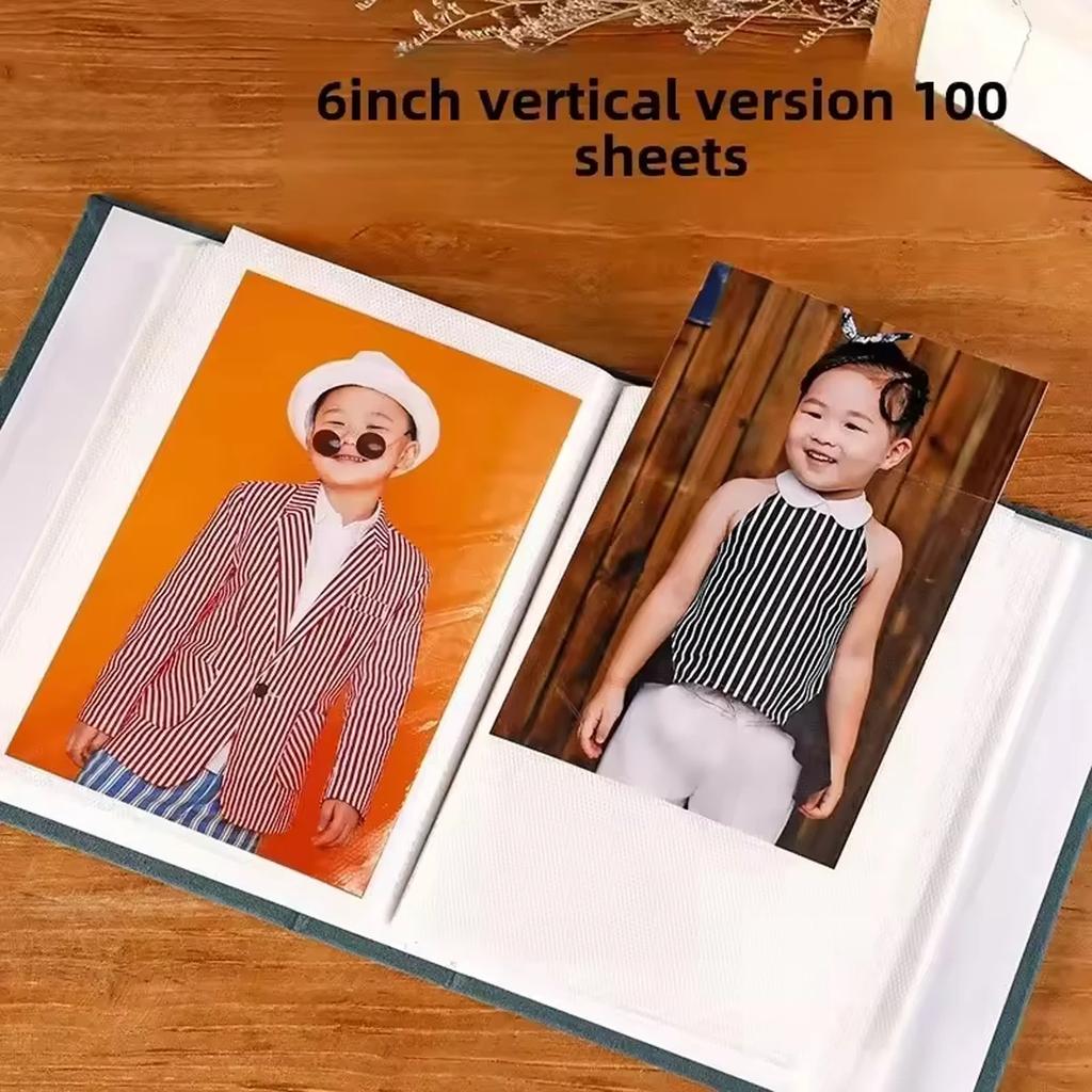 100 Bilder Taschen Vergoldetes Fotoalbum 6 Zoll Inters Fotos Buch Etui Kinder Erinnerungsgeschenk
