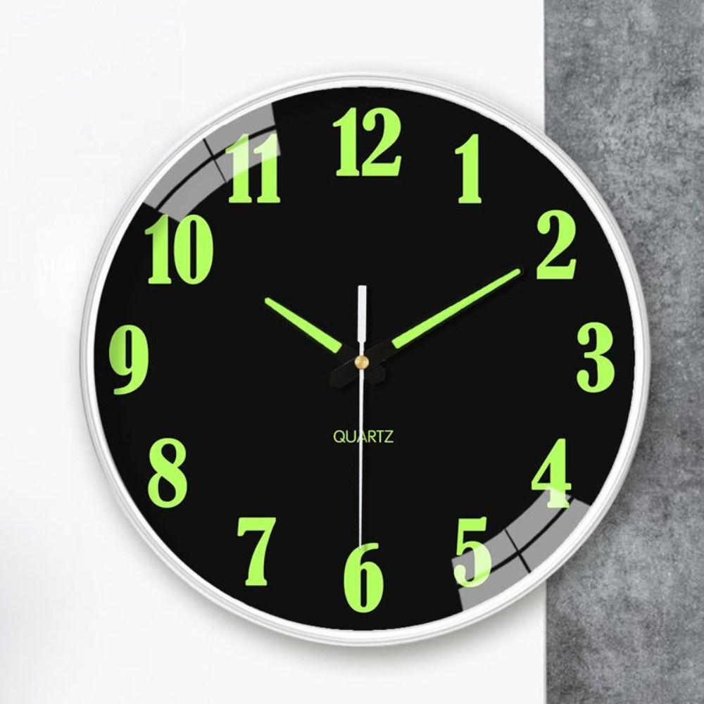 Luminous Wall Clocks ABS Living Room Clock New Quartz Clock for 8-Inch Home Decoration
