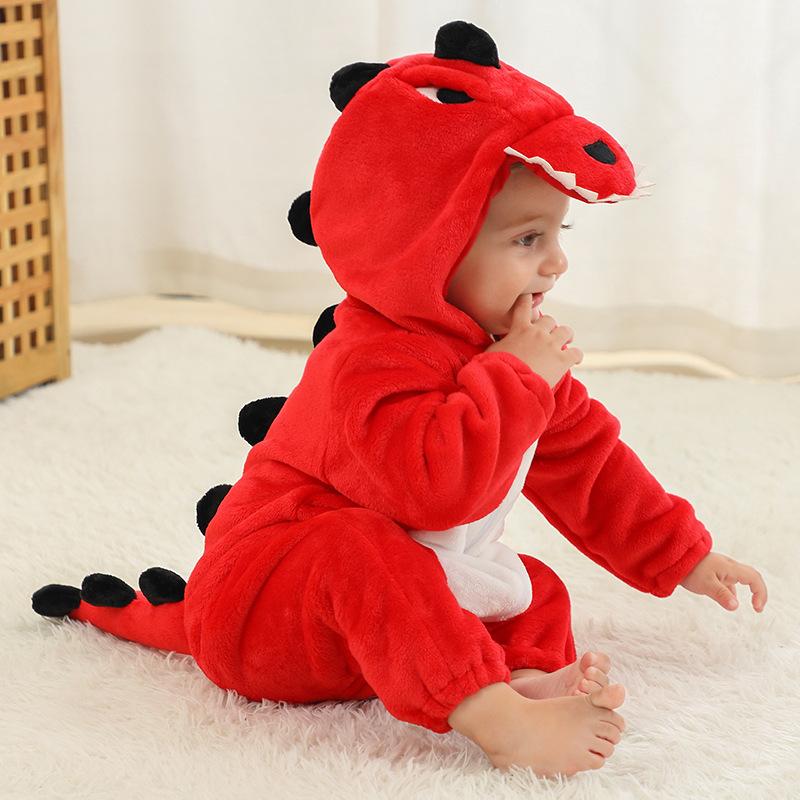 Children s Dinosaur Onesie Pajamas Girls  Onesie Pajamas Animal Pajamas Hooded Pajamas Shoes Not Included 70