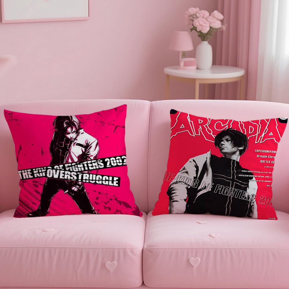 K-KOF The K-King of F-FighterS Cushion Cover Comfortable Reversible Pillow Cover Ideal for Car Sofa Bedroom & Beyond