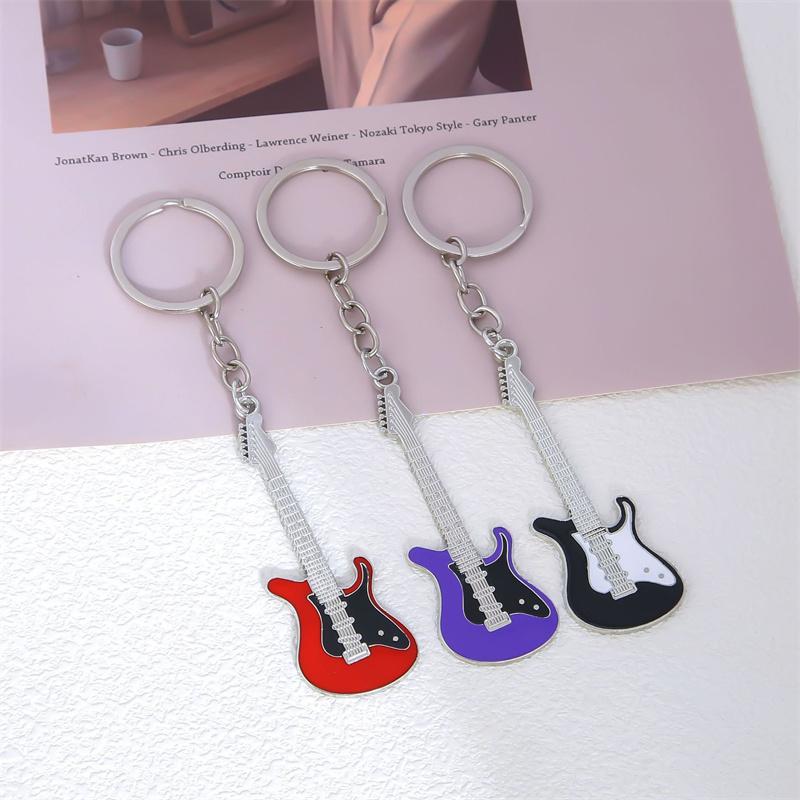 Creative Versatile Guitar Keychain For Men Women Cool Exquisite Guitar Pendant Keychain Jewelry Accessories Gifts