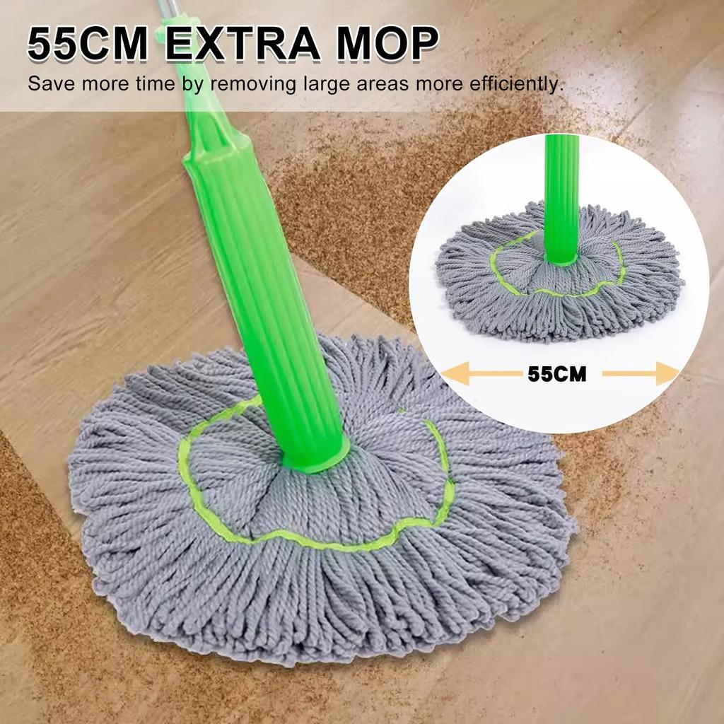 Hands-Free Rotating Two-In-One Self-Twisting Mop For Large-Area Wet And Dry Floor Cleaning ConvenientAnd Efficient Home Cleaning