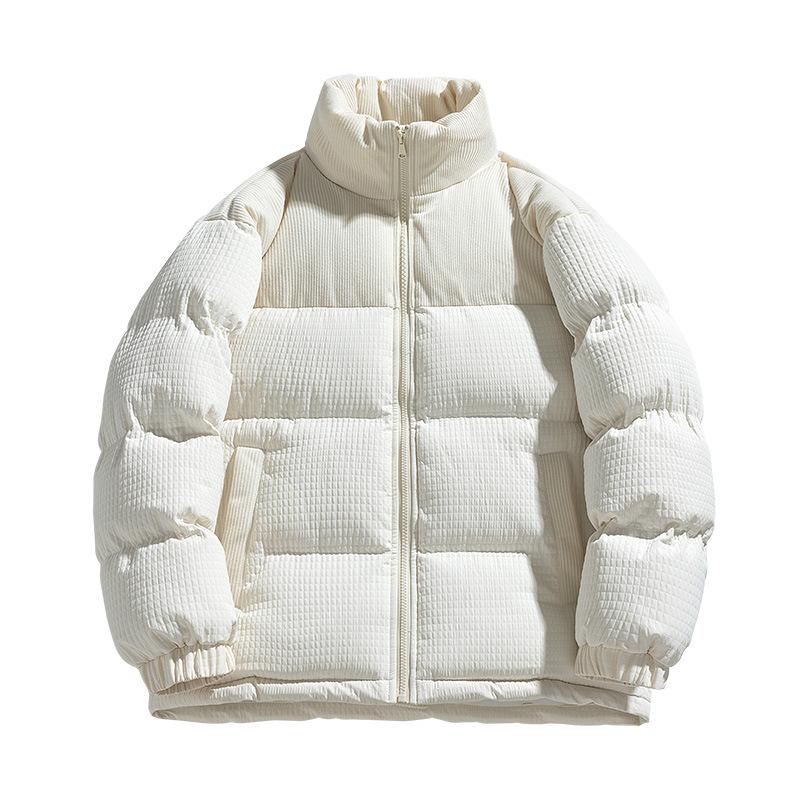 Cotton Jacket for Men In Winter New Cotton Jacket Loose Versatile Bread Suit Casual Warm Stand Collar Jacket