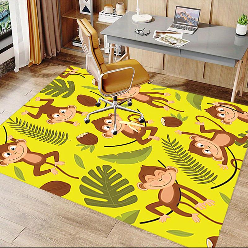 1PC monkey bananas Extra Large Non-Slip Floor carpet, Office, family, bedroom, Studio - Large Area Rug Indoor Rugs, Vibrant Colors-W265