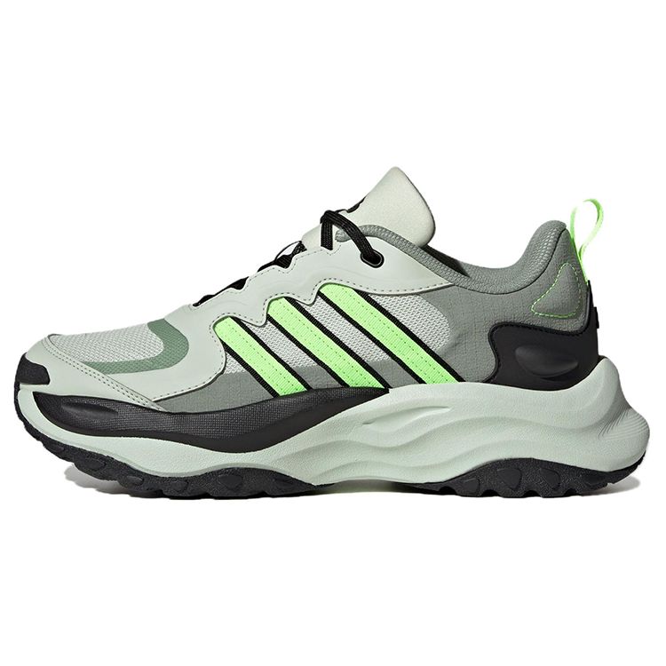 

Adidas Maxxwavy Thick Sole Versatile Fabric Non-Slip Low-Top Casual Running Shoes Unisex sneaker Black Green IF8750 37⅓