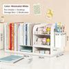 Desktop Bookshelf Organizer with Drawers and Pen Holder Desk Storage Caddy for Office Supplies Books Stationery Home Office School Dorm Desk Organizer