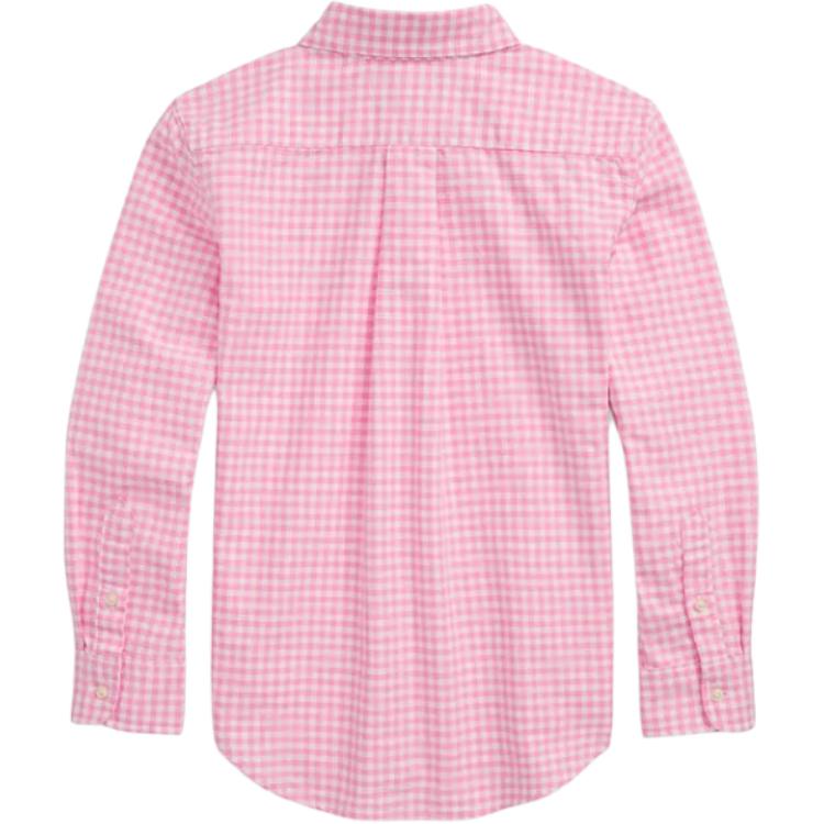 Polo Ralph Lauren Casual Shirt Plaid Embroidered Single-Breasted Long Sleeve Kids Shirts 323978223-005