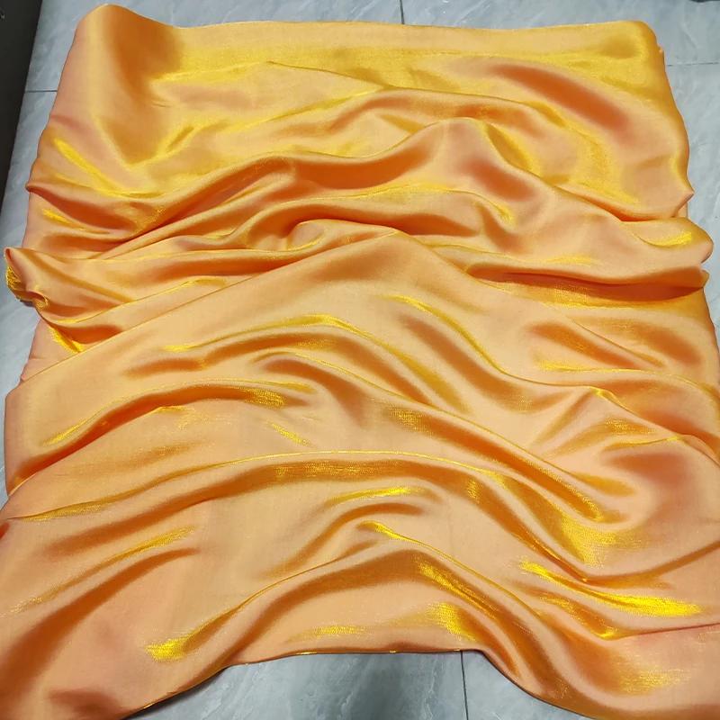 Wide 150cm 1Yard Mermaid Girl Gradient Color Fantasy Satin Fabric for Wedding Dress Hanfu Fashion Clothing Diy Sewing Cloth