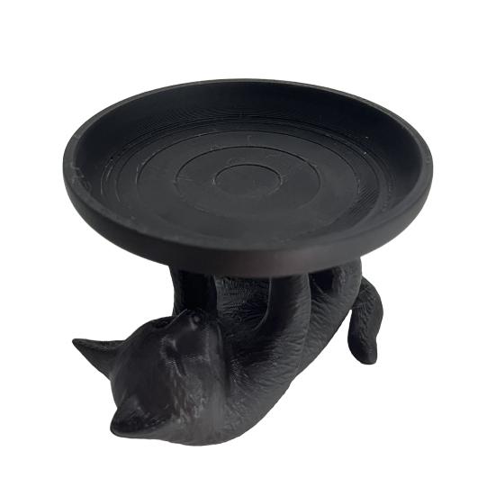 

Black Cat Jewelry Tray 3D Printed Rabbit Storage Tray Multi-purpose Jewelries Trinket Keys Holder Organizer Desktop Decoration Cat