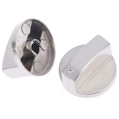 Metal 8Mm Universal Silver Gas Stove Control Knobs Adaptors Oven Switch