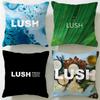 Classic Skincare Brand Lush Cushion Cover Soft & Easy-Wash Pillow Case – Versatile for Couch, Bed, Travel and Office