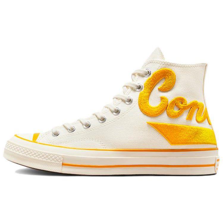 

Converse 1970-е Chuck 70 Классический Тренд Высокие парусиновые кеды Унисекс кроссовки Белый Оранжевый A04909C 35