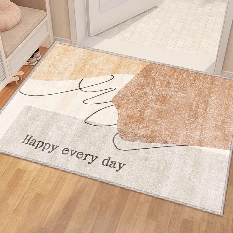 

Современный простой нескользящий грязеотталкивающий коврик из кристального бархата для входной двери 40*60 cm