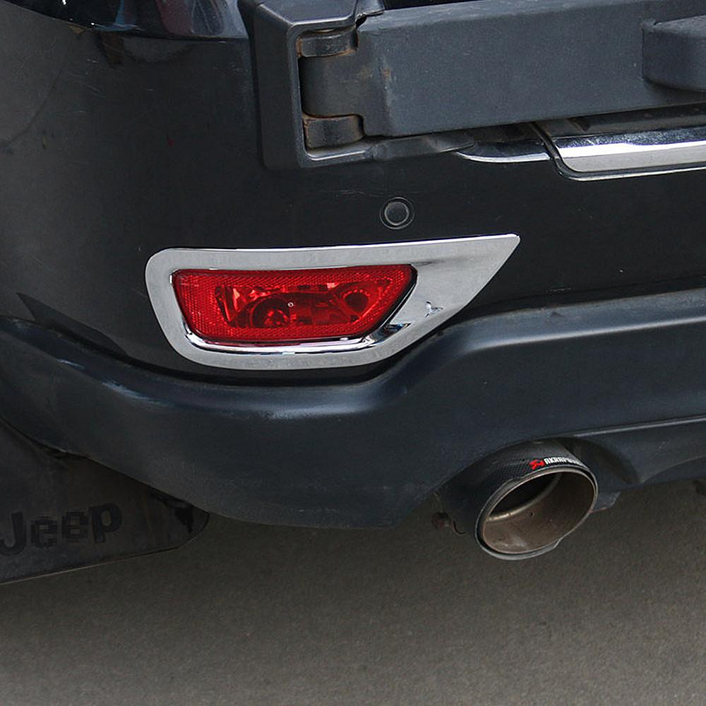 För Jeep Grand Cherokee WK2 Dimbakljus Lampa Stötfångare Dimljus Krom Kåpa Bezel Tillbehör 2011 - 2017 2018 Listning