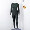 Printed Round Neck Top Pants Set Women's Sexy Hottie Long Sleeve Copper Coin Printed T-shirt Slim Casual Trousers New Fashion