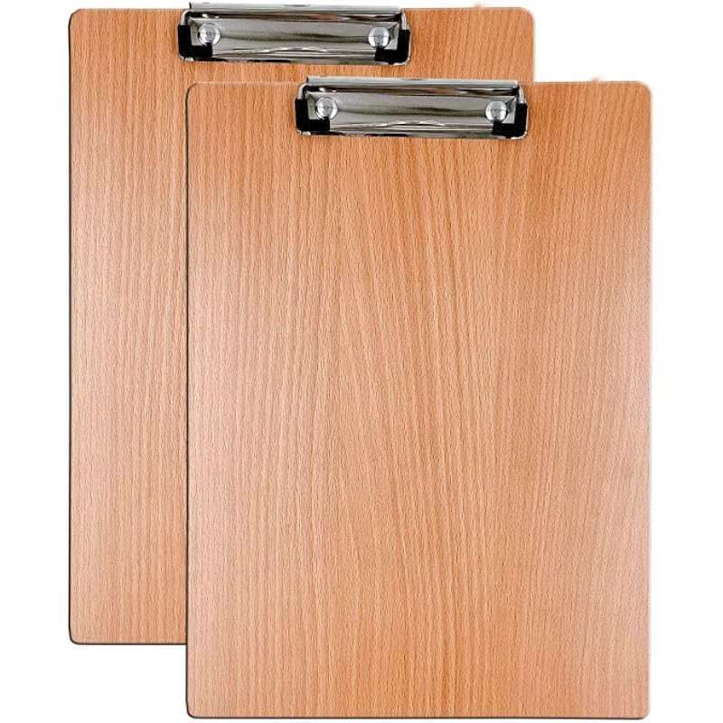 Eduway Exam Board Wooden/Writing/Clipboard  Lightweight MDF | Heavy Duty Clip for Office, School, Home, College, Shop -