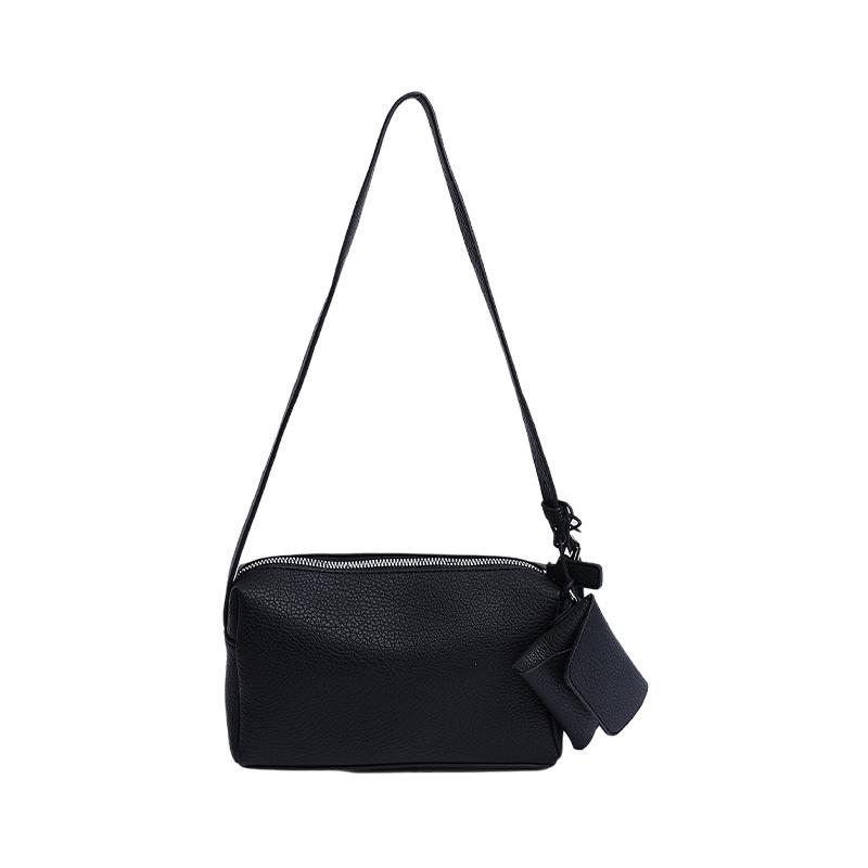 

Сумка Женская Новая Сумка Однотонная Универсальная Сумка-тоут Сумка на плечо Сумка-мессенджер чёрный