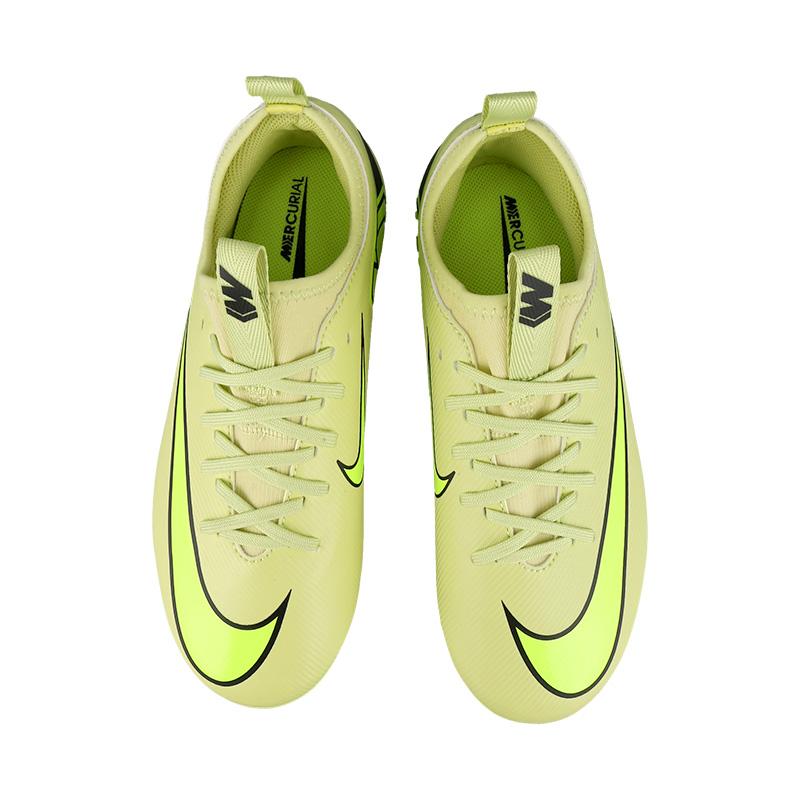 Nike Mercurial Vapor 16 Academy Lightweight Stylish Comfortable Non-Slip Durable Kids Soccer Shoes Kids Soccer Shoes Grass-Green Red FQ8403-300