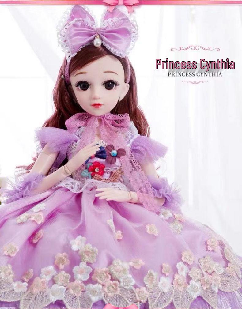 60cm Princess Dress-Up Doll Set for Girls - Perfect Birthday Gift