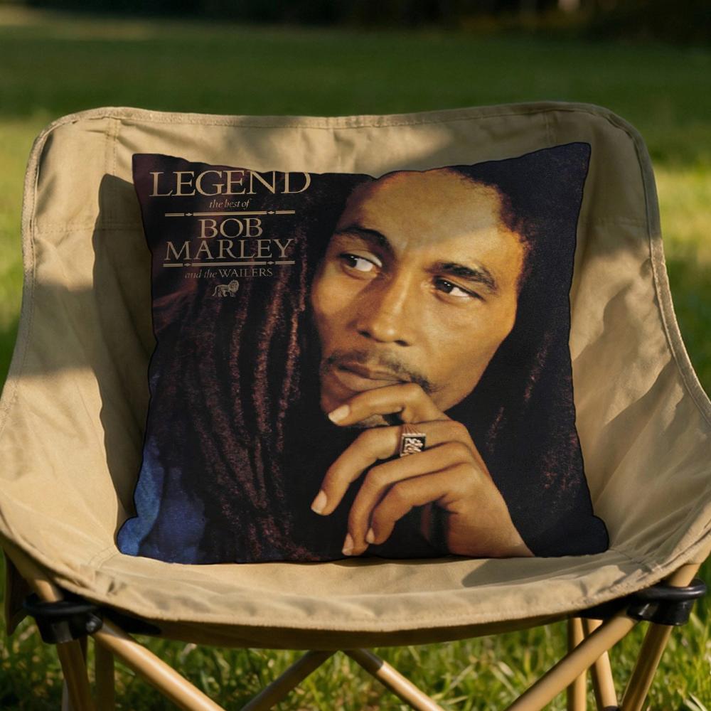 

Bob Marley The Wailers Cushion Cover Soft Reversible Durable Pillow Cover MultiScene Use for Home Car Daily Comfort 30x30cm