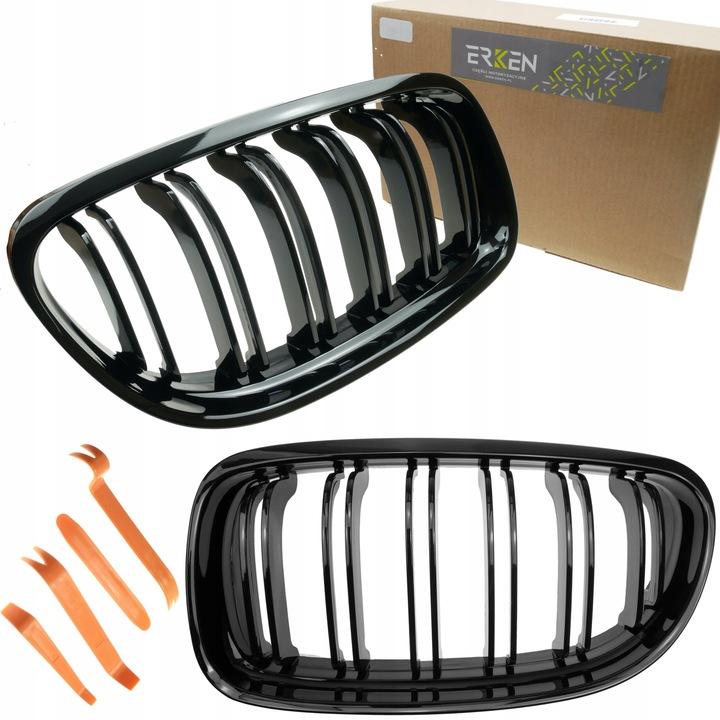 Nerki Grill Atrapa Czarny Połysk Do Bmw E90 E91Lifting 2008-2013