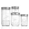 American Style Glass Mason Jar - Transparent Oatmeal Storage, Jam Bottle, Retro Beverage Cup