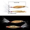 5Pcs Spoon Fishing Lure Spinnerbaits with Plastic Box