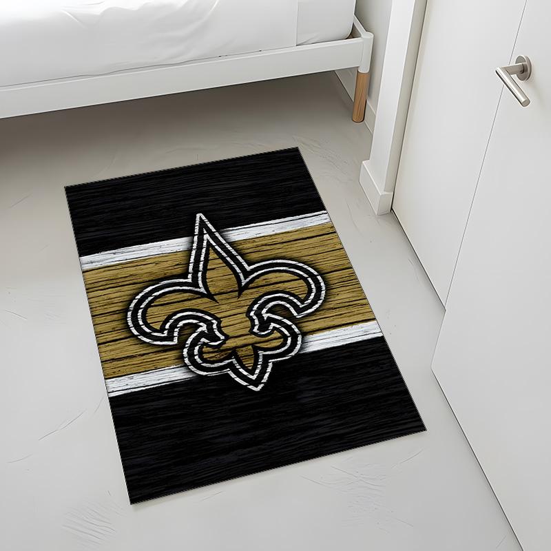 New Orleans Saints (14) Rug Suitable For Living Rooms Bedrooms Computer Rooms Dining Areas And Placement Under Tables And Chairs Also An Ideal Choice